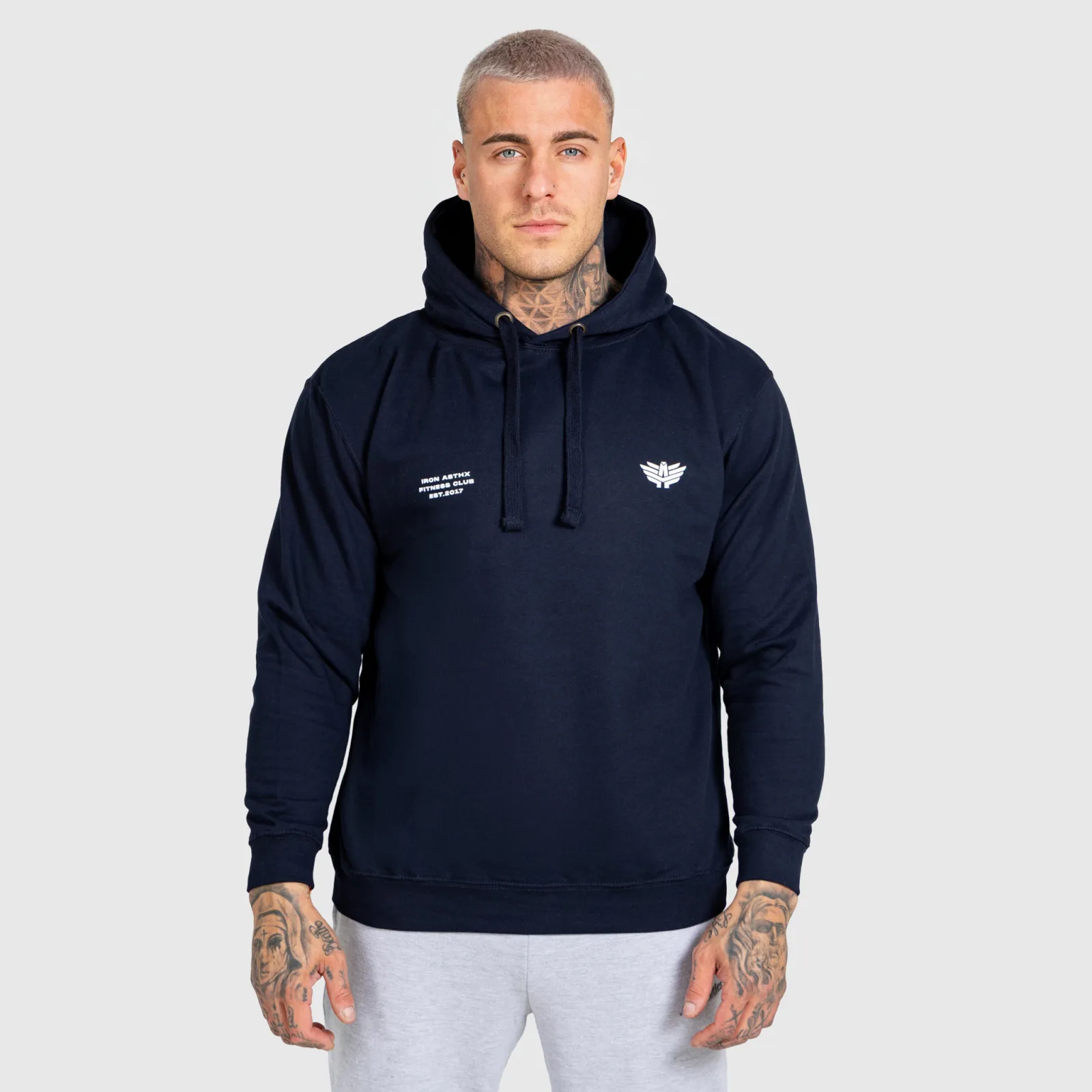 Pánska mikina s kapucňou Iron Aesthetics Club Hoodie, navy-1