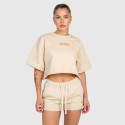 Dámsky crop top Iron Aesthetics Heavy-Terry, béžový