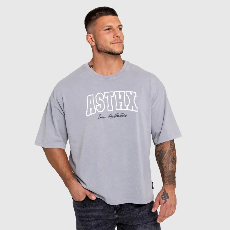 Pánske tričko Iron Aesthetics ASTHX, washed grey-3