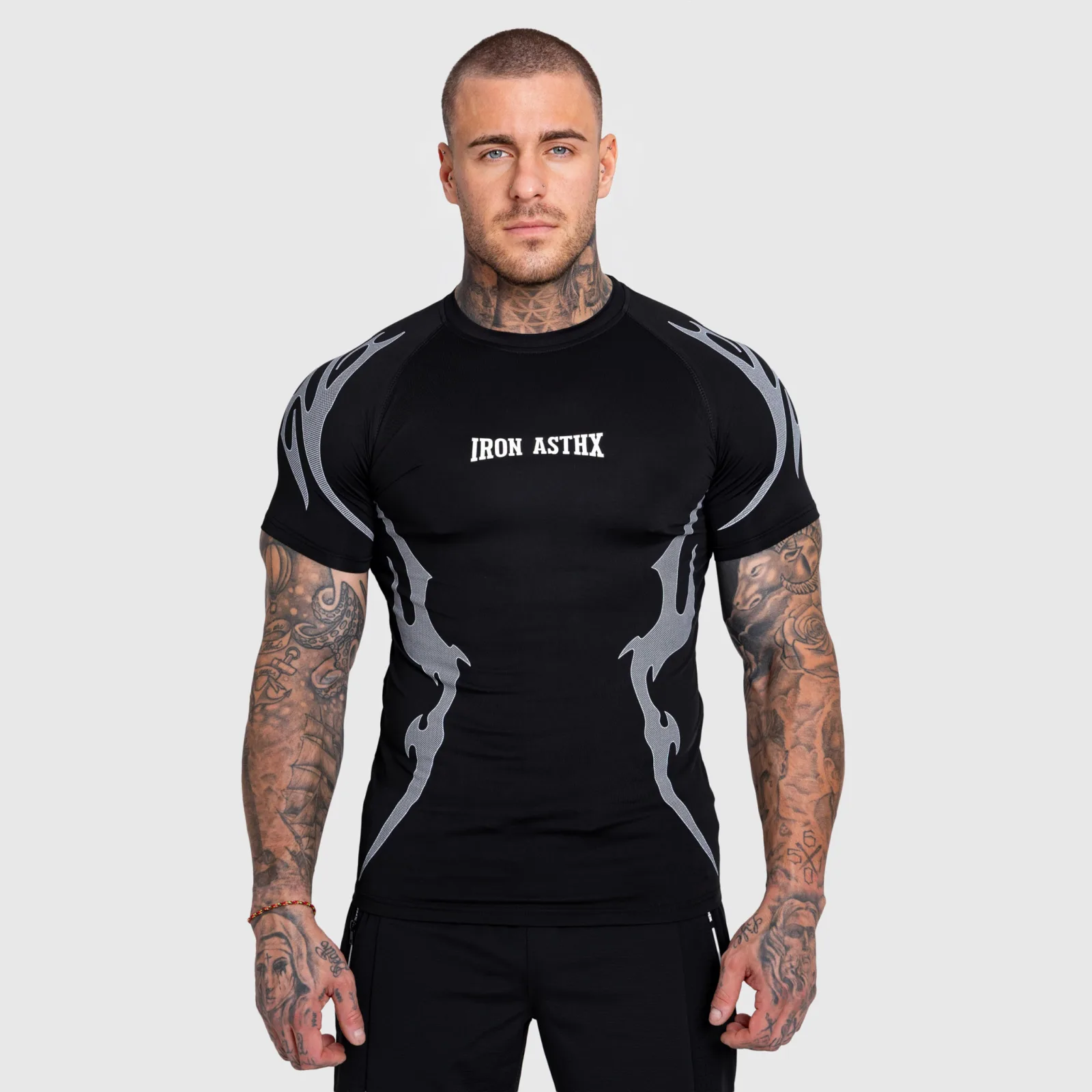 Pánske športové tričko Iron Aesthetics Titan, čierne-1