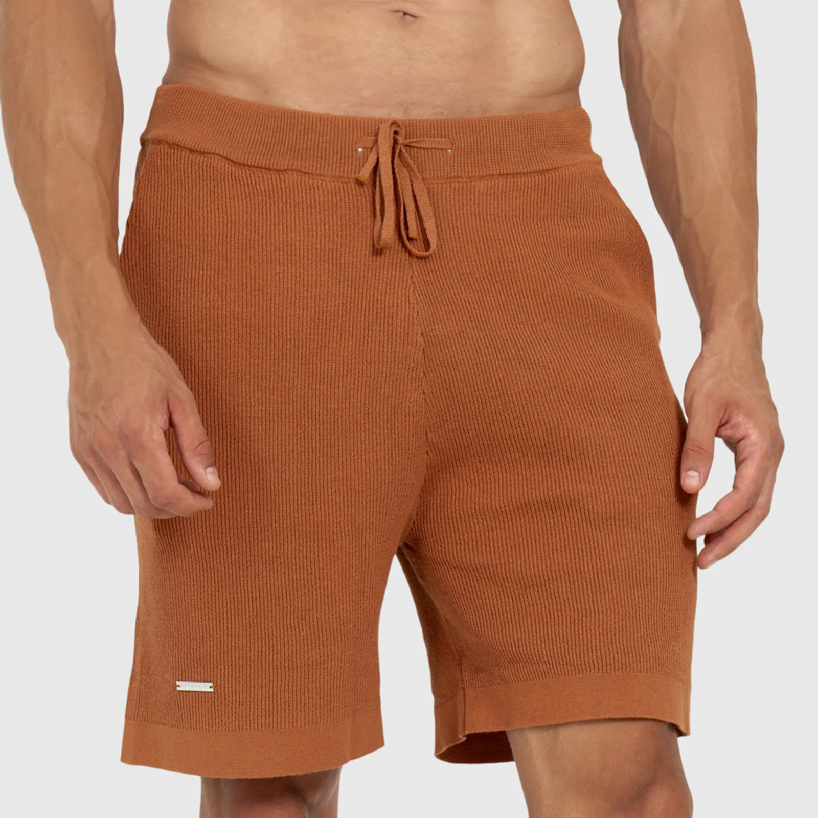 Pánske pletené kraťasy Iron Aesthetics Vibe, rusty-2