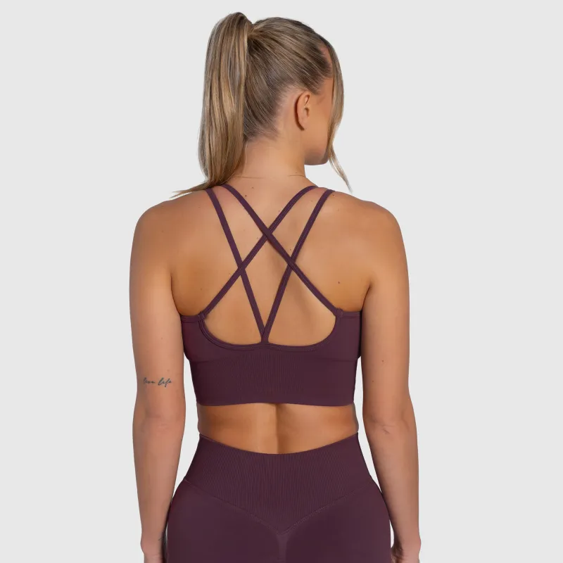 Dámska športová podprsenka Iron Aesthetics Ultimate, plum-2