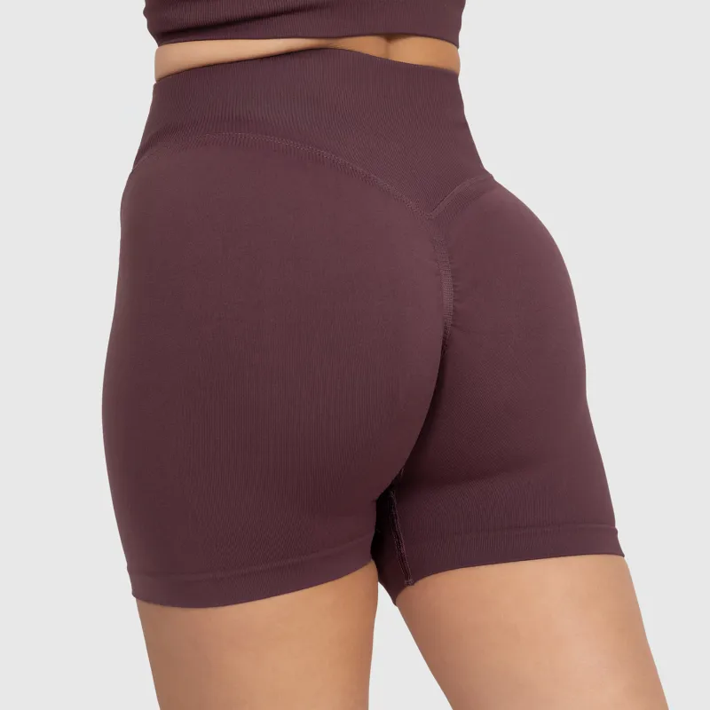Dámske športové šortky Iron Aesthetics Ultimate, plum-6