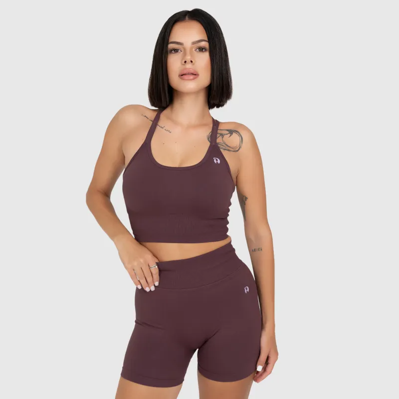 Dámska športová súprava Iron Aesthetics Ultimate short, plum-5