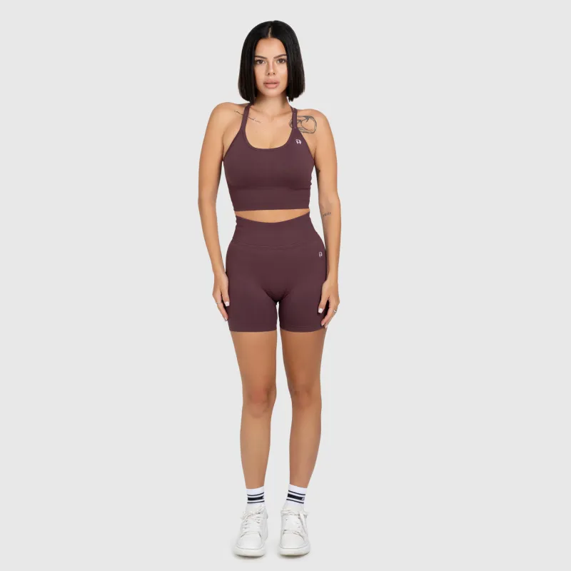 Dámska športová súprava Iron Aesthetics Ultimate short, plum-2