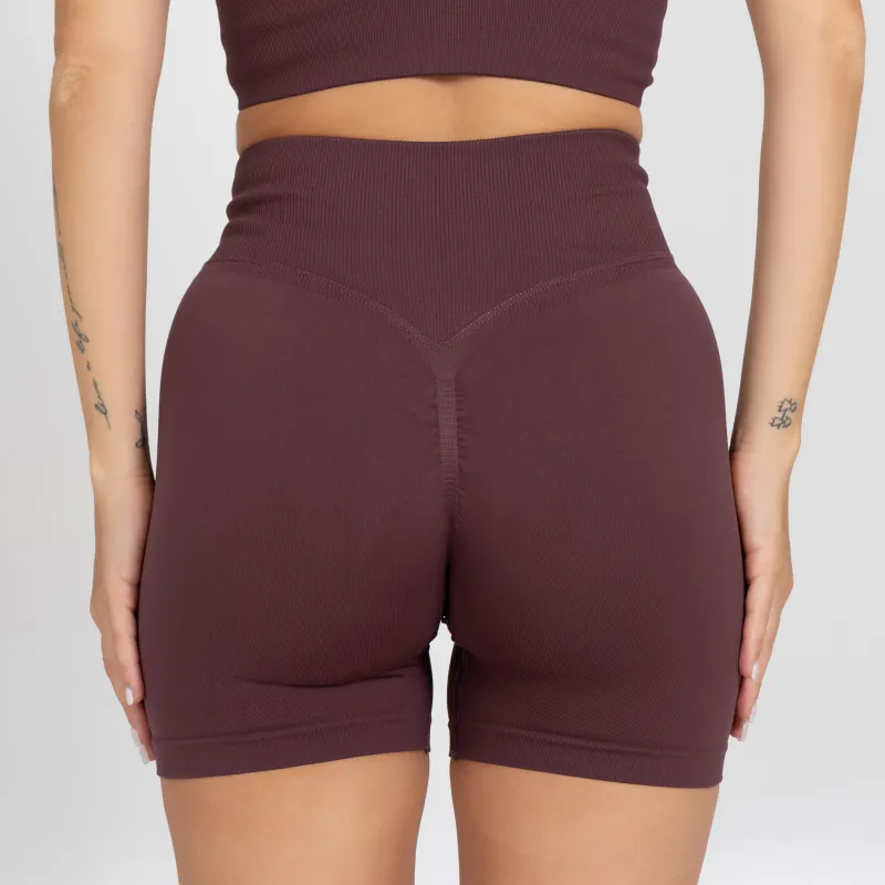 Dámska športová súprava Iron Aesthetics Ultimate short, plum-12