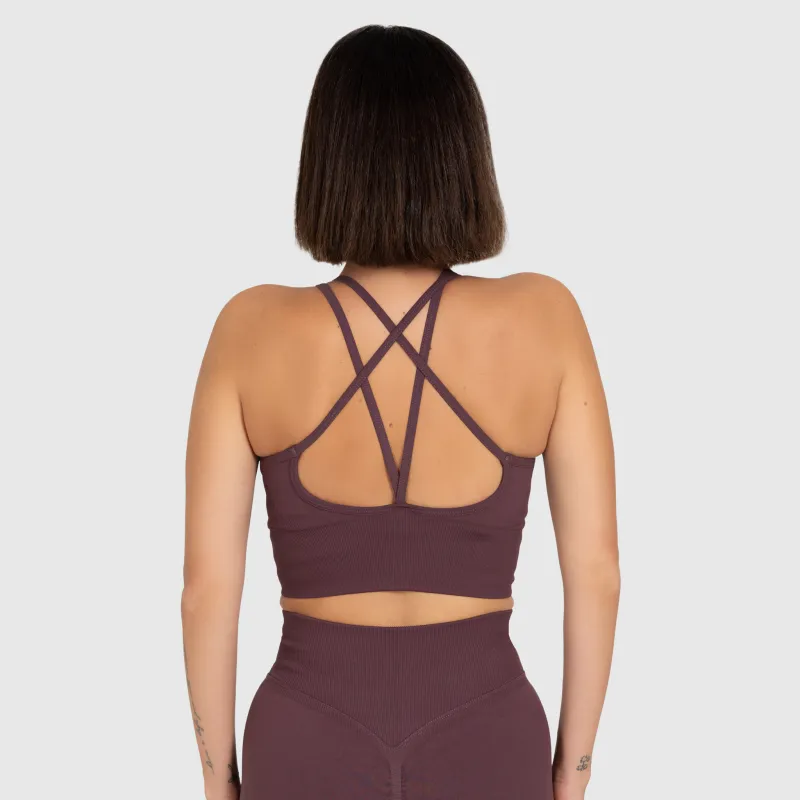 Dámska športová súprava Iron Aesthetics Ultimate short, plum-7