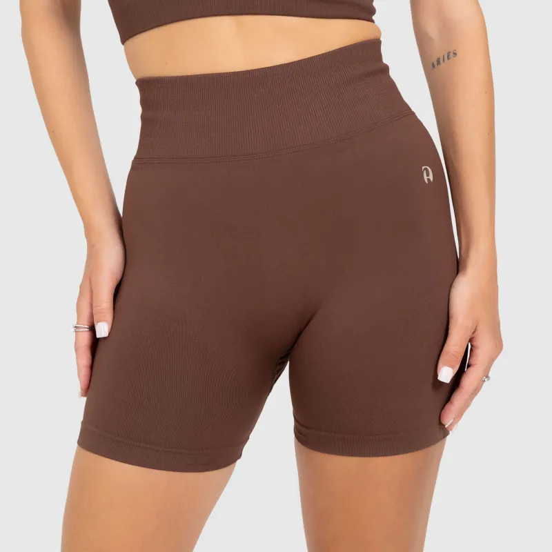 Dámska športová súprava Iron Aesthetics Ultimate short, hnedá-8