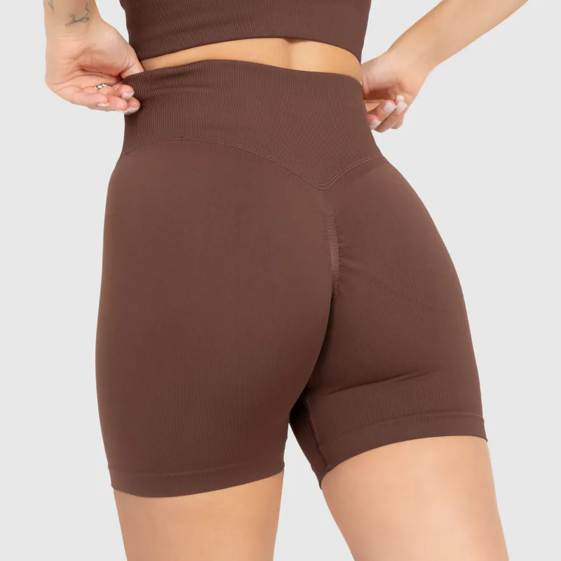 Dámska športová súprava Iron Aesthetics Ultimate short, hnedá-12