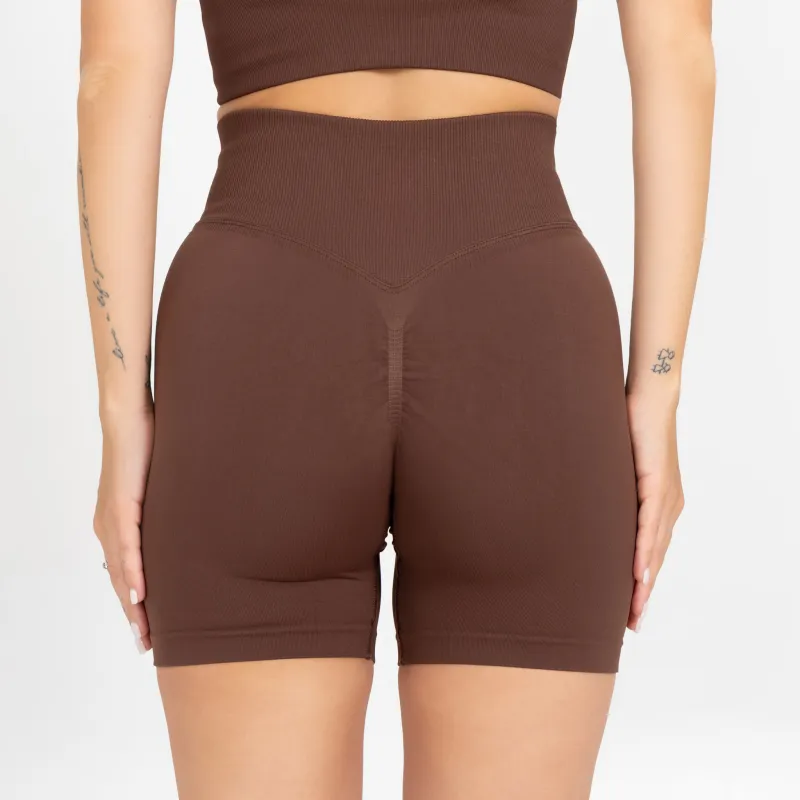 Dámska športová súprava Iron Aesthetics Ultimate short, hnedá-10