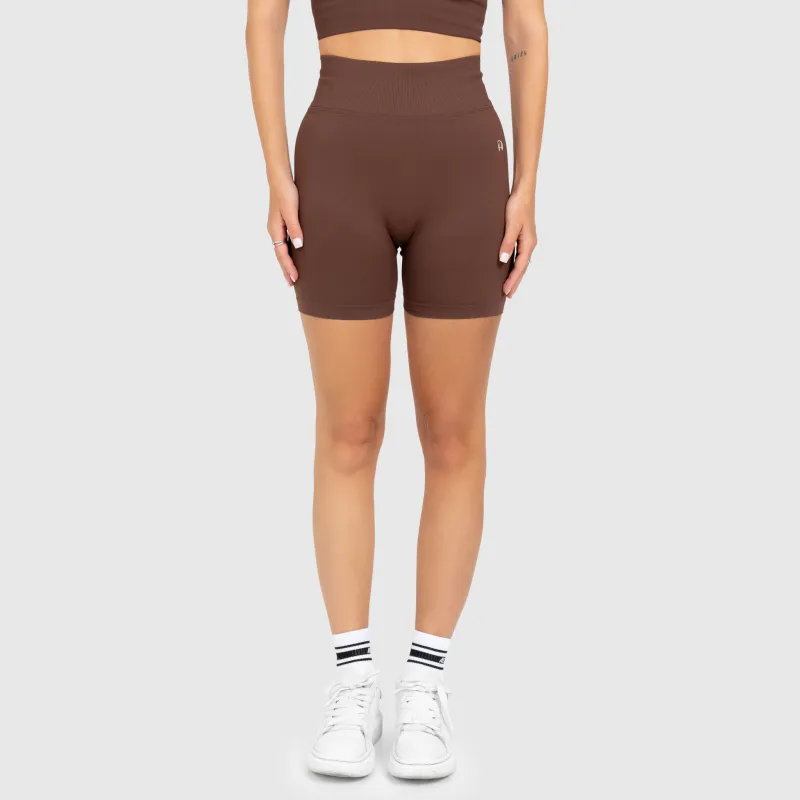 Dámska športová súprava Iron Aesthetics Ultimate short, hnedá-13