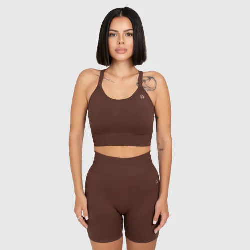 Dámska športová súprava Iron Aesthetics Ultimate short, hnedá