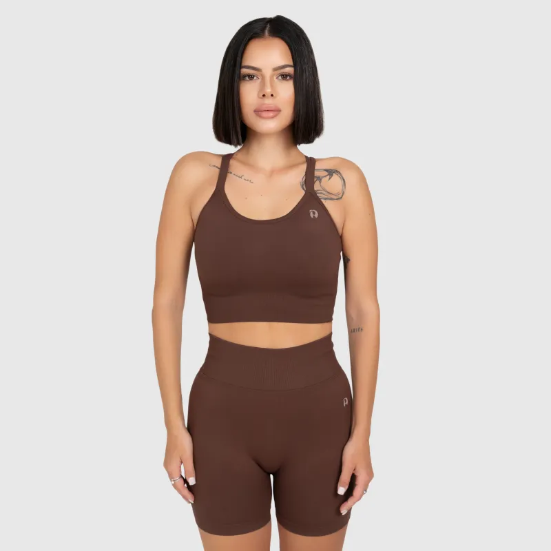 Dámska športová súprava Iron Aesthetics Ultimate short, hnedá-2
