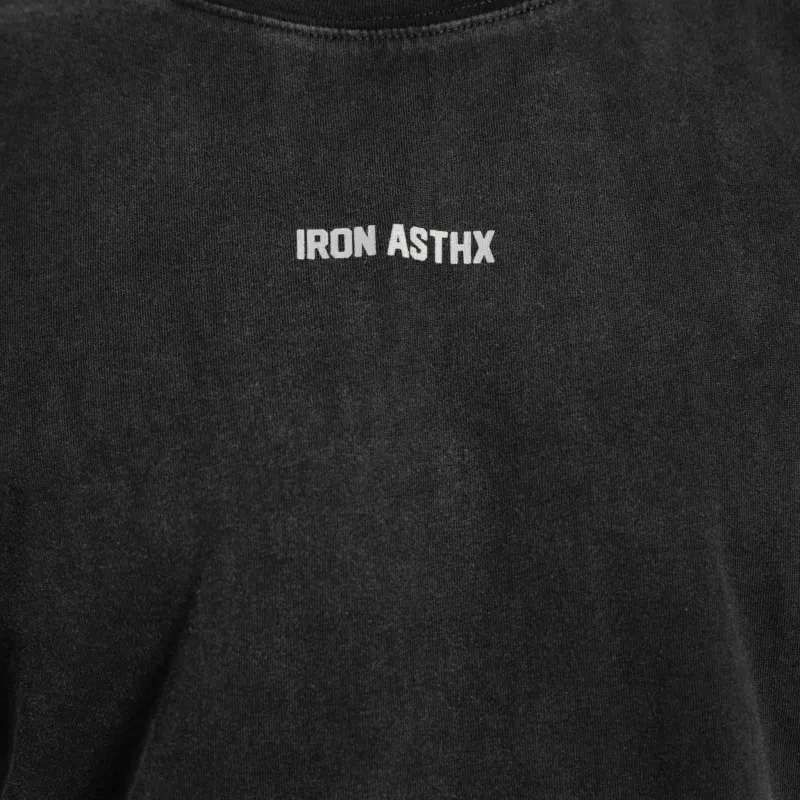 Pánske tričko Iron Aesthetics X Washed, čierne-5