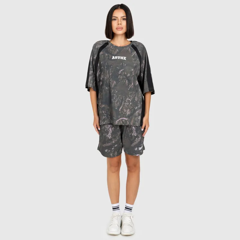Dámske tričko Iron Aesthetics Camo tree, dark-14
