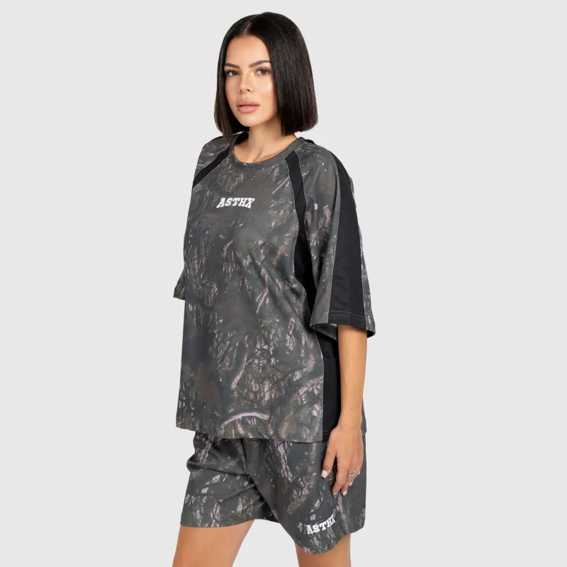 Dámske tričko Iron Aesthetics Camo tree, dark-13