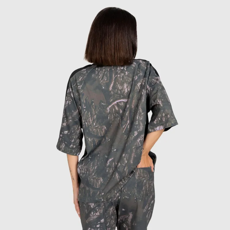 Dámske tričko Iron Aesthetics Camo tree, dark-16
