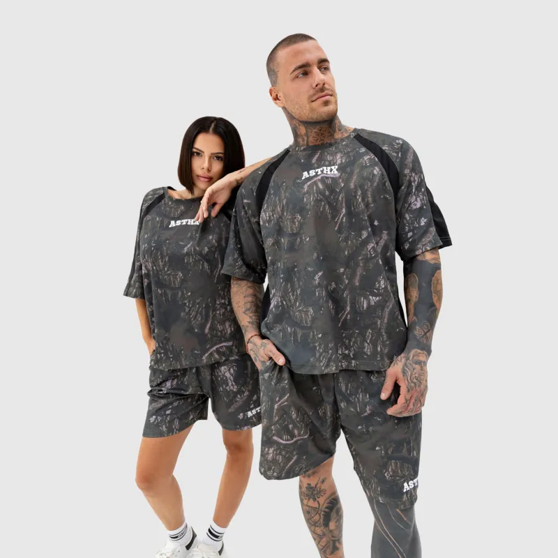 Pánske šortky Iron Aesthetics Camo tree, dark-18
