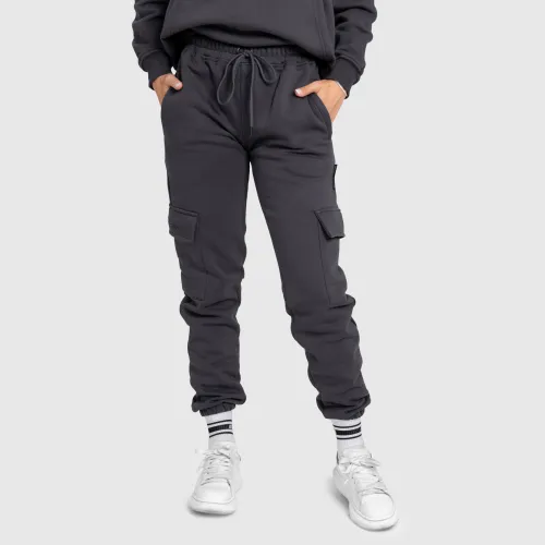 Dámske tepláky Iron Aesthetics Cargo, sivé