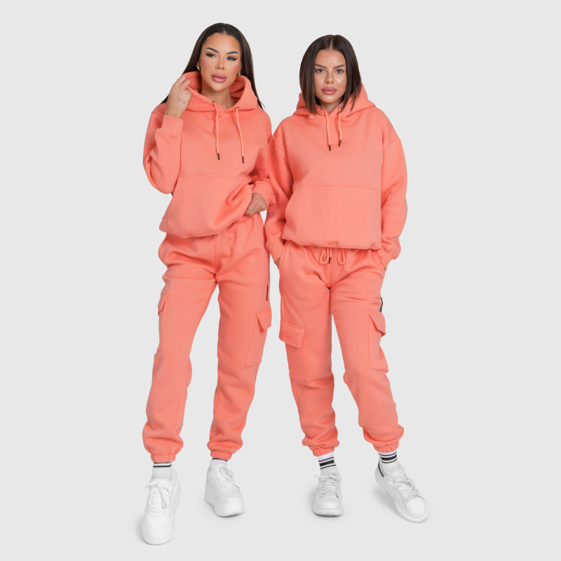 Dámska oversize súprava Iron Aesthetics Cargo, lososová · záber 6
