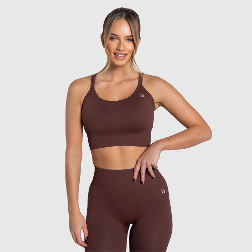 Dámska športová podprsenka Iron Aesthetics Ultimate, hnedá