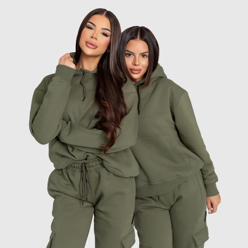 Dámska oversized súprava Iron Aesthetics Cargo, zelená-9