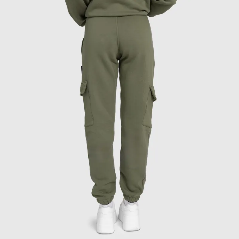 Dámska oversized súprava Iron Aesthetics Cargo, zelená-23