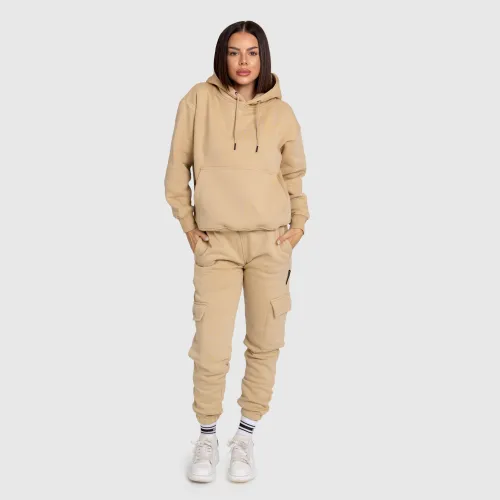 Dámska oversized súprava Iron Aesthetics Cargo, béžová