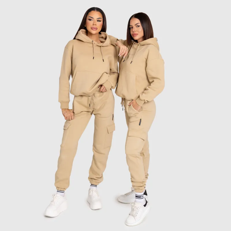 Dámska oversized súprava Iron Aesthetics Cargo, béžová-4