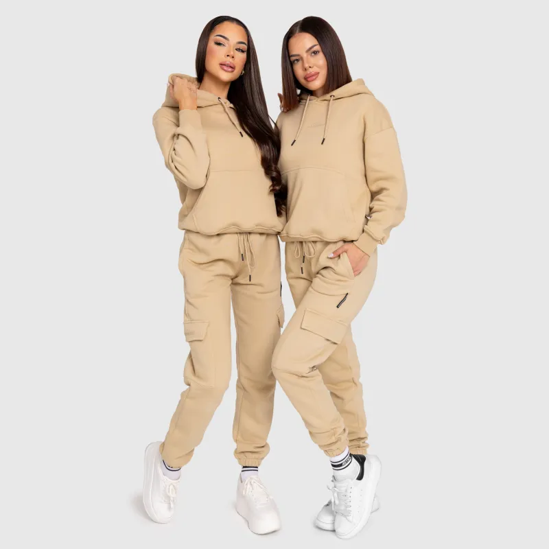 Dámska oversized súprava Iron Aesthetics Cargo, béžová-7