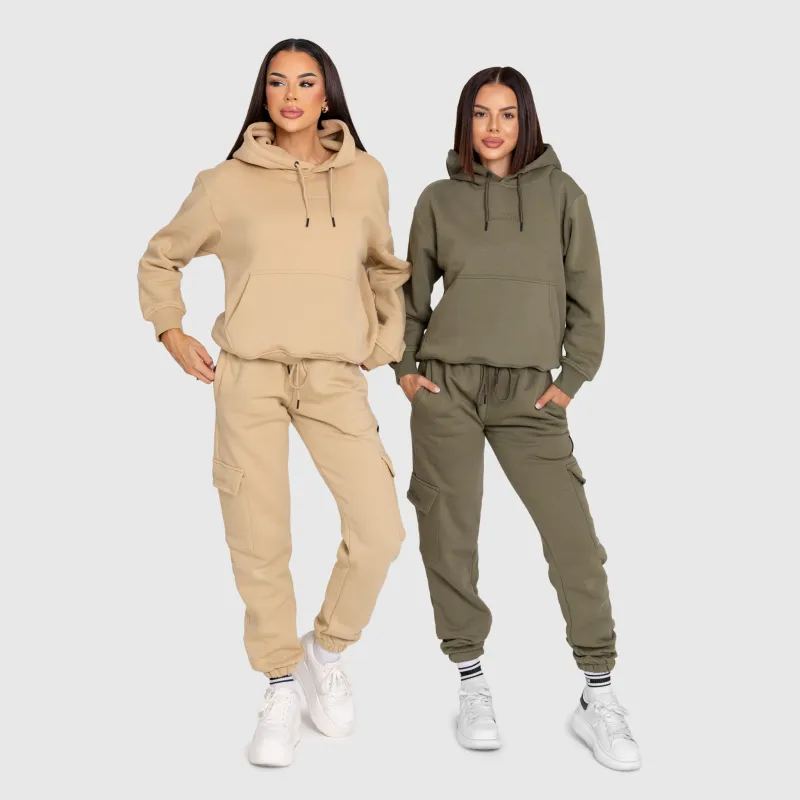 Dámska oversized súprava Iron Aesthetics Cargo, béžová-8