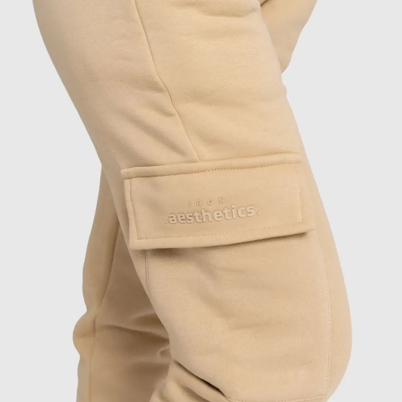 Dámska oversized súprava Iron Aesthetics Cargo, béžová-24