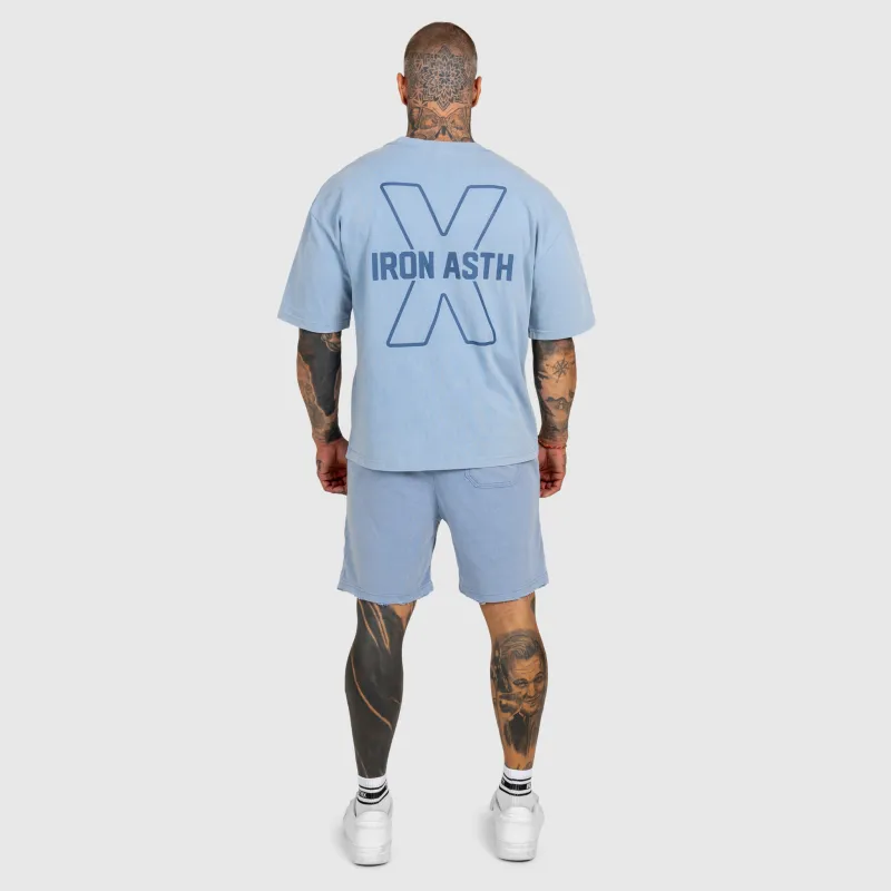 Pánska súprava Iron Aesthetics X Washed, modrá-4