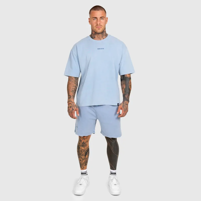Pánska súprava Iron Aesthetics X Washed, modrá-5