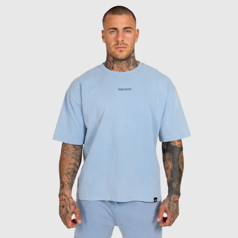 Pánska súprava Iron Aesthetics X Washed, modrá-6
