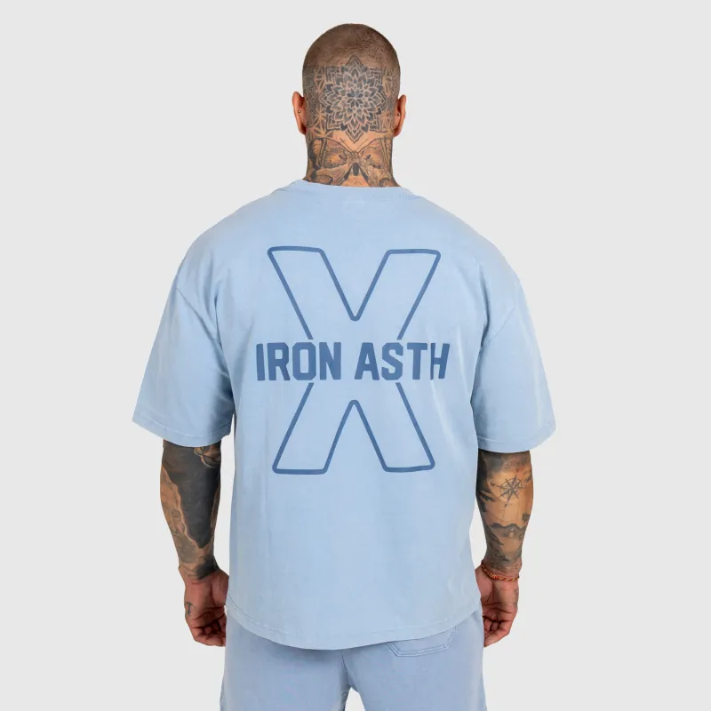 Pánska súprava Iron Aesthetics X Washed, modrá-7