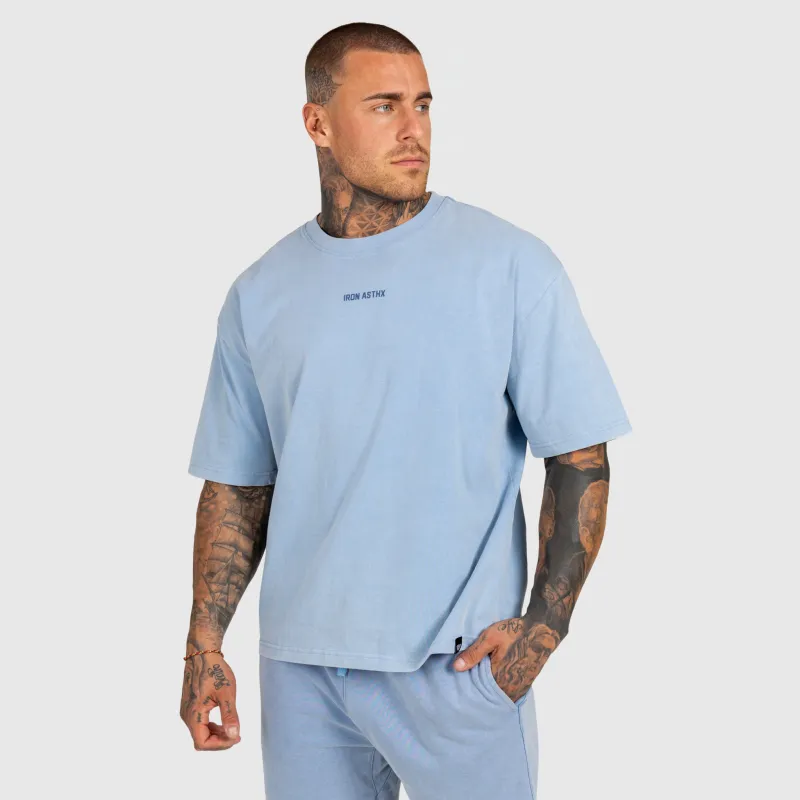 Pánska súprava Iron Aesthetics X Washed, modrá-9