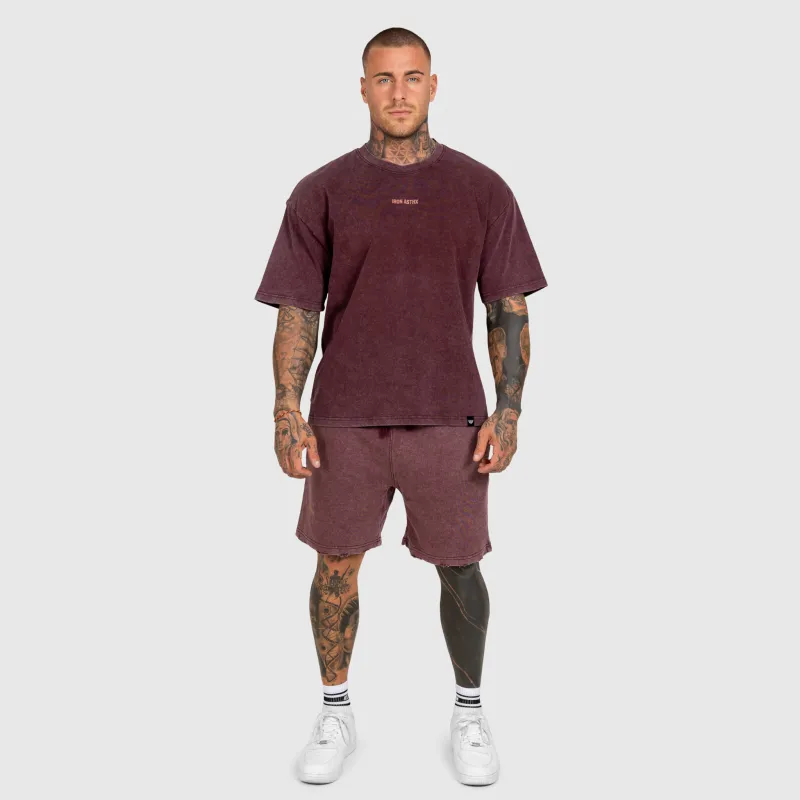 Pánska súprava Iron Aesthetics X Washed, burgundy-2