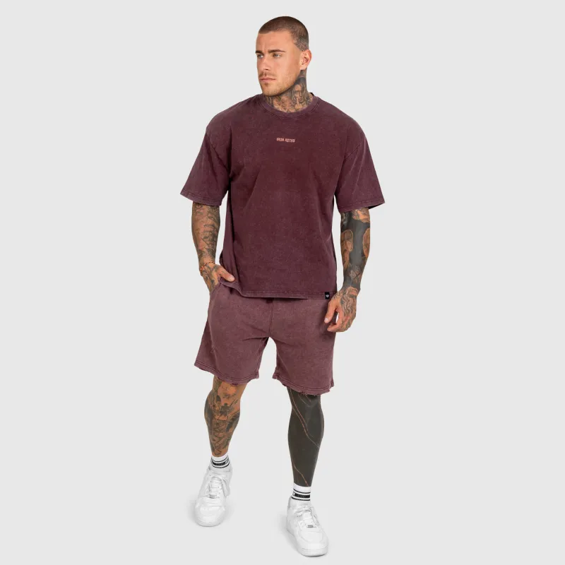 Pánska súprava Iron Aesthetics X Washed, burgundy-3