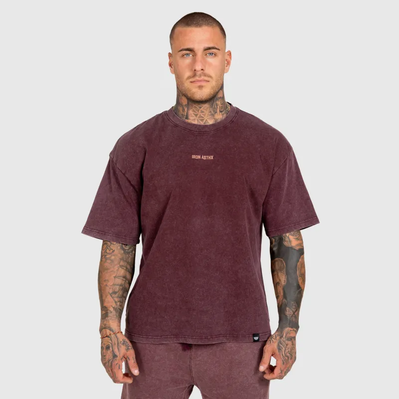 Pánska súprava Iron Aesthetics X Washed, burgundy-5