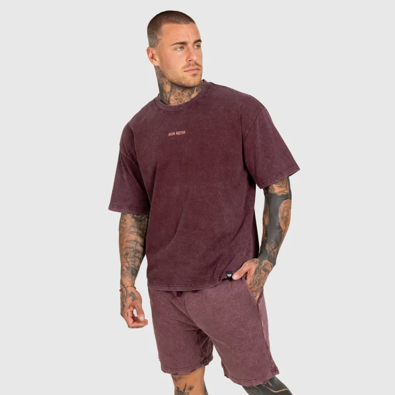 Pánska súprava Iron Aesthetics X Washed, burgundy-6