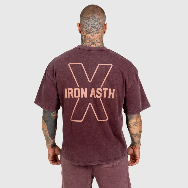 Pánska súprava Iron Aesthetics X Washed, burgundy-8