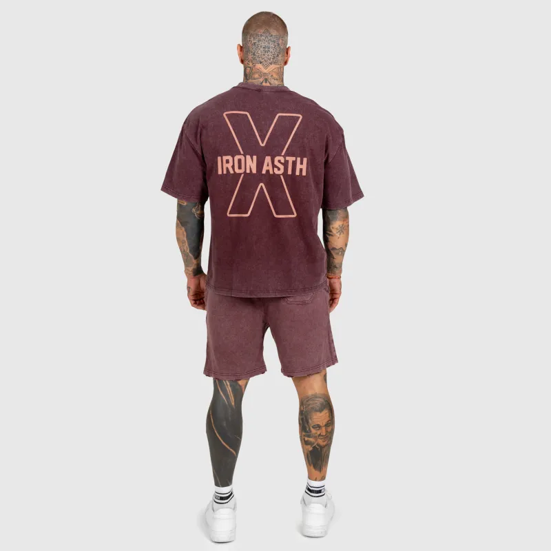 Pánska súprava Iron Aesthetics X Washed, burgundy-10