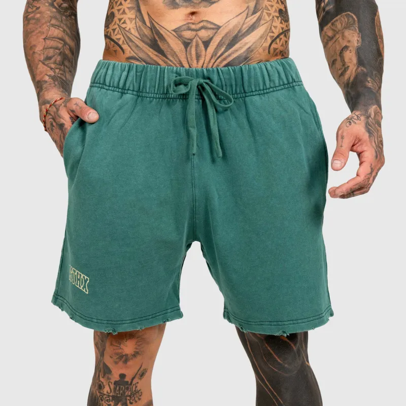 Pánske kraťasy Iron Aesthetics ASTHX, washed green-3