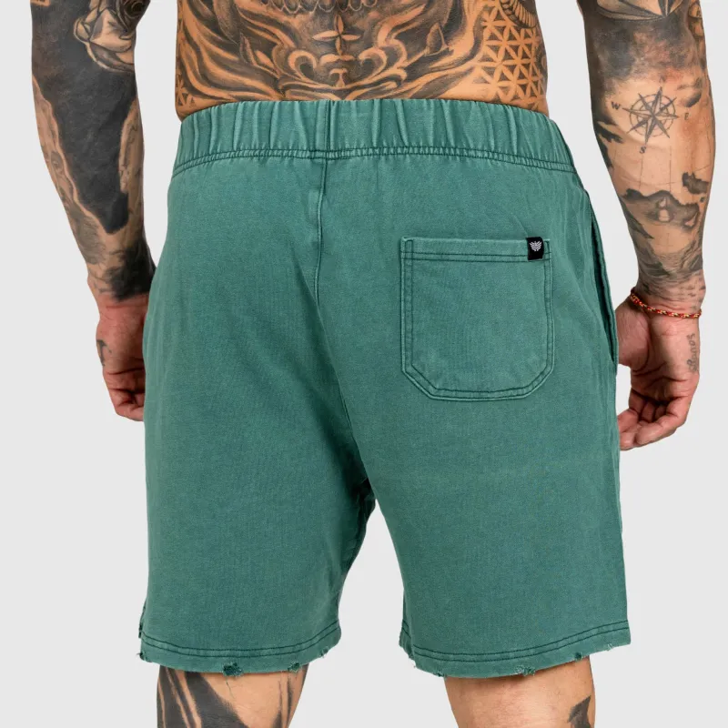 Pánske kraťasy Iron Aesthetics ASTHX, washed green-4