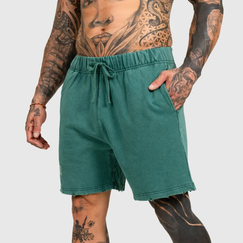 Pánske kraťasy Iron Aesthetics ASTHX, washed green-5