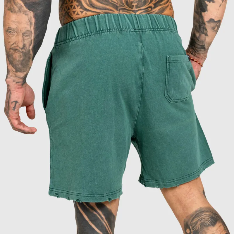 Pánske kraťasy Iron Aesthetics ASTHX, washed green-6