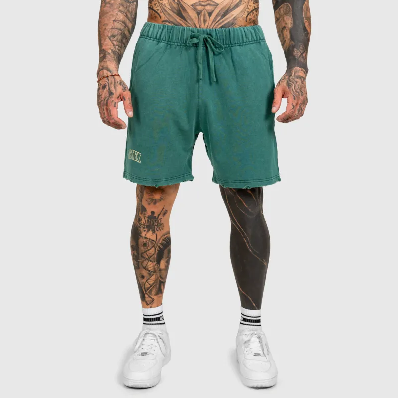 Pánske kraťasy Iron Aesthetics ASTHX, washed green-7