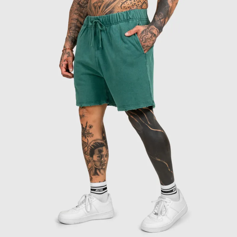 Pánske kraťasy Iron Aesthetics ASTHX, washed green-8