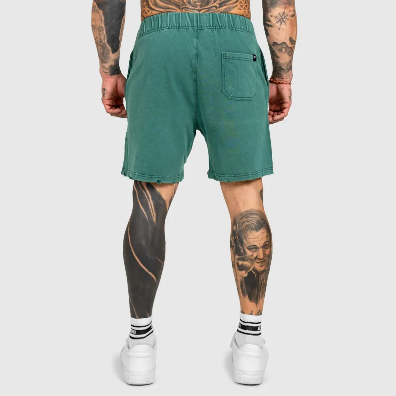 Pánske kraťasy Iron Aesthetics ASTHX, washed green-10